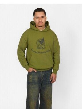 Mexican National Football Team Green Hooded Sweatshirt Size L